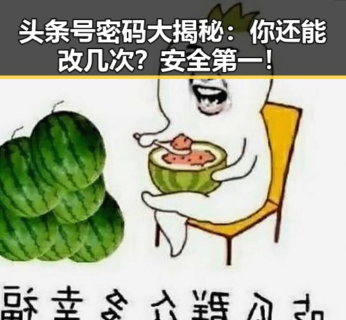 头条号密码大揭秘:你还能改几次?安全第一!